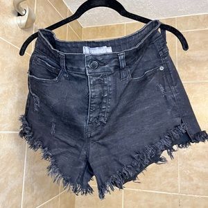 Black Cut Off Shorts